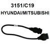 КОД:3151/C19 / Кабел за HYUNDAI/MITSUBISHI / 3151/C19 от TEXA S.p.A. категория Аксесоари за бордова диагностика от DalkoMotors.com