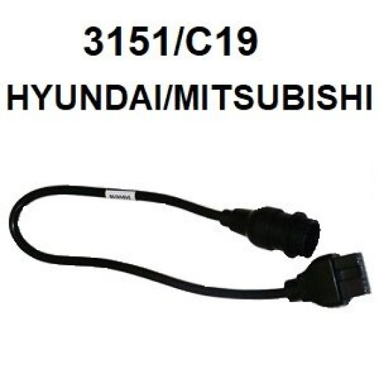 КОД:3151/C19 / Кабел за HYUNDAI/MITSUBISHI / 3151/C19 от TEXA S.p.A. категория Аксесоари за бордова диагностика от DalkoMotors.com