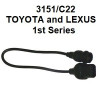 КОД:3151/C22 / Кабел за TOYOTA и LEXUS 1-ва серия / 3151/C22 от TEXA S.p.A. категория Аксесоари за бордова диагностика от DalkoMotors.com