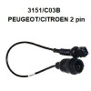 КОД:3151/C03B / Кабел за PEUGEOT/CITROEN 2 пина / 3151/C03B от TEXA S.p.A. категория Аксесоари за бордова диагностика от DalkoMotors.com