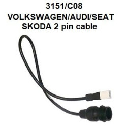 Кабел за VOLKSWAGEN/AUDI/SEAT/SKODA 2 пина