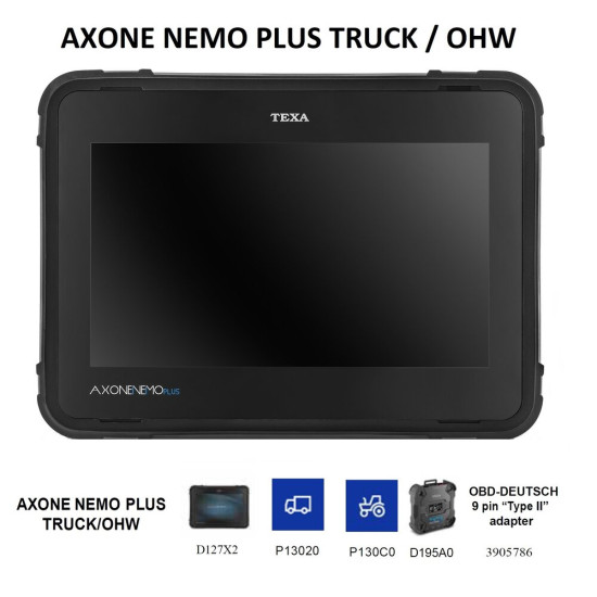 Инструменти AXONE NEMO PLUS - диагностичен таблет с 11.6 multi-touch дисплей ; TEXA D127X2 (D127X2) на марката TEXA ще намерите в DalkoMotors.com КОД:D127X2 / AXONE NEMO PLUS - диагностичен таблет с 11.6 multi-touch дисплей ; TEXA D127X2 / AXONE NEMO PLUS - диагностичен таблет с 11.6 от TEXA категория Бордова диагностика от DalkoMotors.com