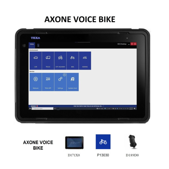 Инструменти AXONE NEMO VOICE - диагностичен таблет с 13.3 multi-touch дисплей ; TEXA D171X0 (D171X0) на марката TEXA ще намерите в DalkoMotors.com КОД:D171X0 / AXONE NEMO VOICE - диагностичен таблет с 13.3 multi-touch дисплей ; TEXA D171X0 / AXONE NEMO VOICE - диагностичен таблет с 13.3 от TEXA категория Бордова диагностика от DalkoMotors.com