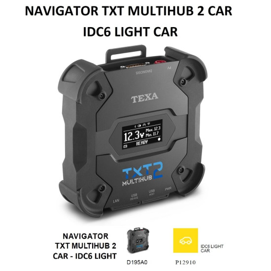 Инструменти NAVIGATOR TXT MULTIHUB 2 - диагностичен уред ; TEXA D195A0 (D195A0) на марката TEXA ще намерите в DalkoMotors.com КОД:D195A0 / NAVIGATOR TXT MULTIHUB 2 - диагностичен уред ; TEXA D195A0 / NAVIGATOR TXT MULTIHUB 2 - диагностичен уред ; от TEXA категория Бордова диагностика от DalkoMotors.com