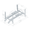 КОД:395000-50-8C / AMI 5,5 N-WAY 5000 / 505 mm SP 4-75 AMI 3D KIT CP 5000mm Товароподемност (kg) 5500: Четириколонен електрохидравличен подемник за реглаж на ходовата част / 16248 от  категория Четириколонни подемници от DalkoMotors.com