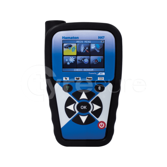 Инструменти TyreSure H47/VT37 OBD – Диагностична апаратура за „TPMS” сензори (72-20-696-1) на марката ще намерите в DalkoMotors.com КОД:72-20-696-1 / TyreSure H47/VT37 OBD – Диагностична апаратура за „TPMS” сензори / 16581 от категория Бордова диагностика от DalkoMotors.com