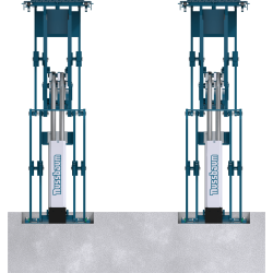Nussbaum JUMBO LIFT NT 3500 Inground Двойно ножични хидравлични монтьорски подемници с регулируеми платформи за леки и SUV 3500 кг. (версия за вграждане в пода)