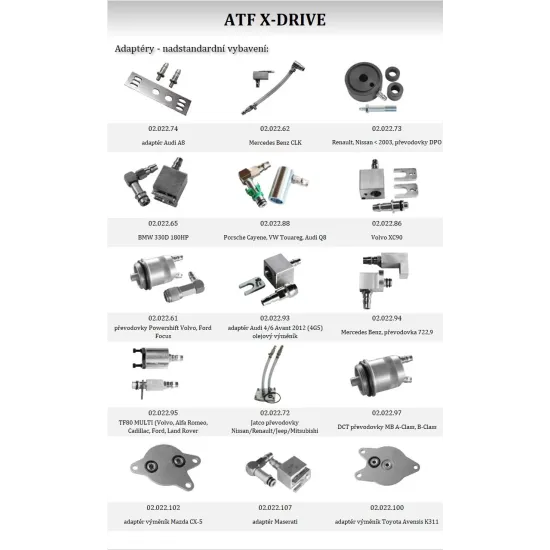 Инструменти ATF X-Drive - Машина за обслужване на автоматични скоростни кутии (02.023.65) на марката Spin S.r.l ще намерите в DalkoMotors.com КОД:02.023.65 / ATF X-Drive - Машина за обслужване на автоматични скоростни кутии / 18329 от Spin S.r.l категория Машини за обслужване на автоматични скоростни кутии от DalkoMotors.com