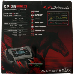 Инструменти SPI PRO 25 - Зарядно устройство за акумулатори 12-24V (809040) на марката Schumacher Europe SPRL ще намерите в DalkoMotors.com КОД:809040 / SPI PRO 25 - Зарядно устройство за акумулатори 12-24V / 19139 от Schumacher Europe SPRL категория Зарядни устройства от DalkoMotors.com