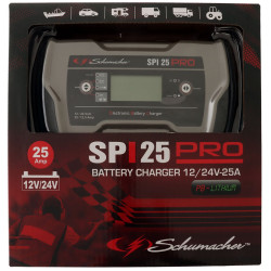 Инструменти SPI PRO 25 - Зарядно устройство за акумулатори 12-24V (809040) на марката Schumacher Europe SPRL ще намерите в DalkoMotors.com КОД:809040 / SPI PRO 25 - Зарядно устройство за акумулатори 12-24V / 19139 от Schumacher Europe SPRL категория Зарядни устройства от DalkoMotors.com