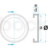 КОД:046405772 / Гумен тампон за подемници Omer, Orlandini, Ravaglioli, Space, Werther / 19727 от BÖCK GMBH категория Гумени тампони и пирамиди от DalkoMotors.com