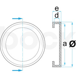 КОД:046405772 / Гумен тампон за подемници Omer, Orlandini, Ravaglioli, Space, Werther / 19727 от BÖCK GMBH категория Гумени тампони и пирамиди от DalkoMotors.com