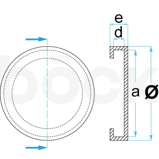КОД:046405772 / Гумен тампон за подемници Omer, Orlandini, Ravaglioli, Space, Werther / 19727 от BÖCK GMBH категория Гумени тампони и пирамиди от DalkoMotors.com