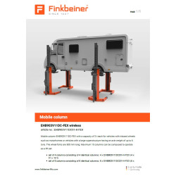 КОД:EHB903V11DC01-H-FEX / Finkbeiner EHB903V11DC-FEX wireless - Мобилна колона електро-хидравлична 3 тона / 20163 от Walter Finkbeiner GmbH категория Мобилни колони от DalkoMotors.com