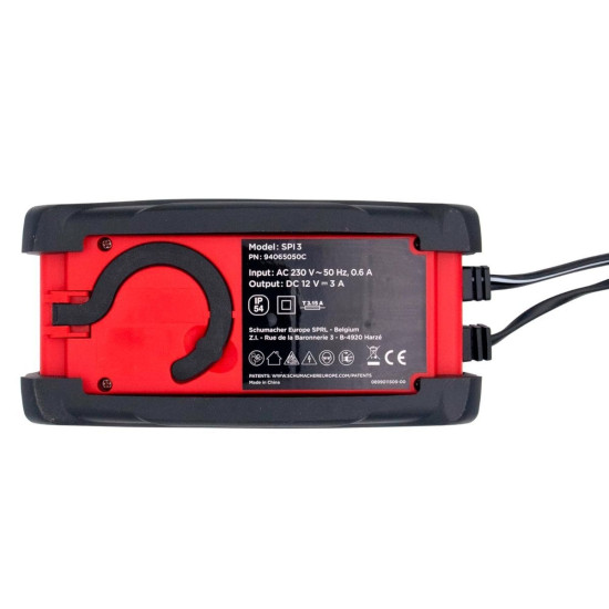 Инструменти SPI3 - Зарядно и поддържащо устройство за акумулатори 12V-3A (94065050C) на марката Schumacher Europe SPRL ще намерите в DalkoMotors.com КОД:94065050C / SPI3 - Зарядно и поддържащо устройство за акумулатори 12V-3A / 20331 от Schumacher Europe SPRL категория Зарядни устройства от DalkoMotors.com